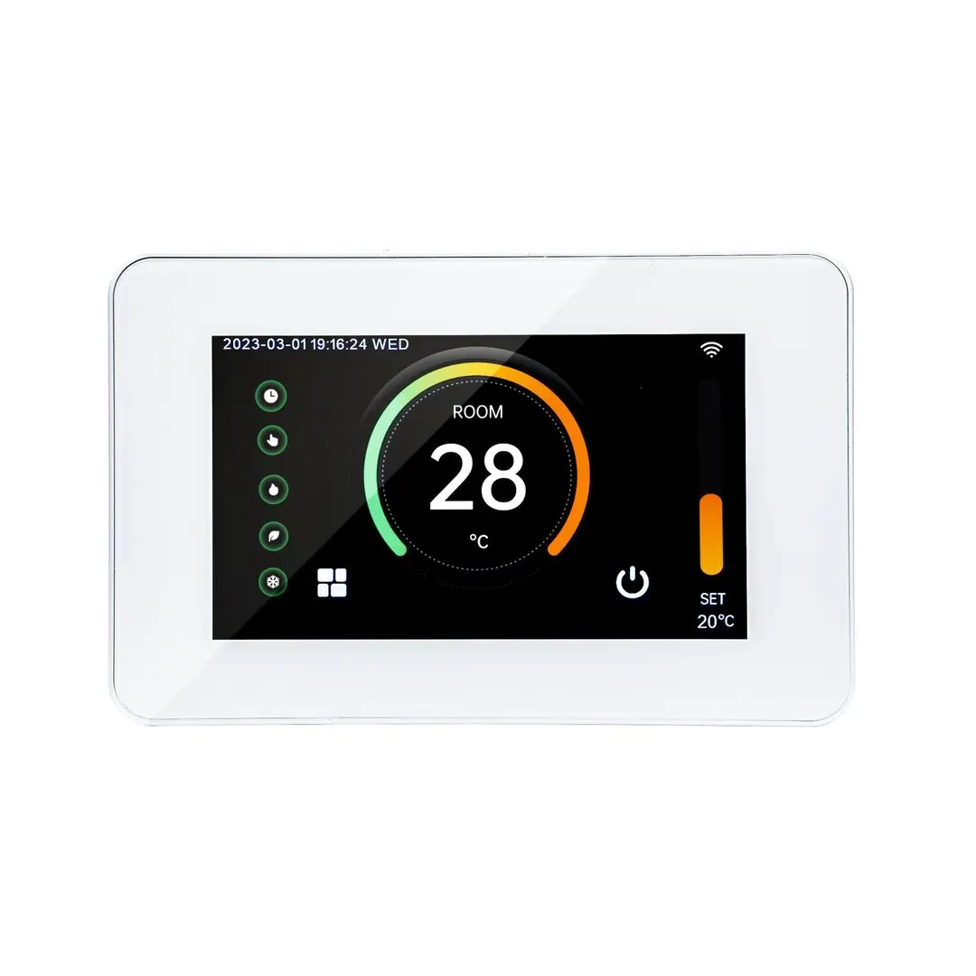 White Thermostat Horizontal